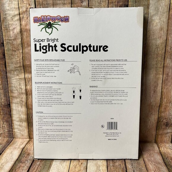 Vtg.Walmart Halloween Super Bright Spider Sculpture 18 in - Picture 3 of 3